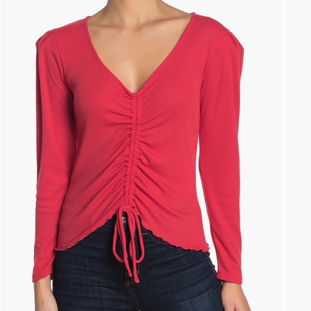 Abound Long Sleeve Cinched top, Small NWT